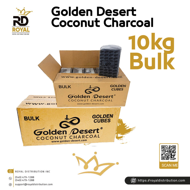 Golden Desert Coconut Charcoal 10kg Bulk