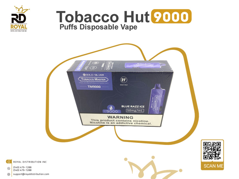 Tobacco Hut 9000 Puffs Disposable Vape