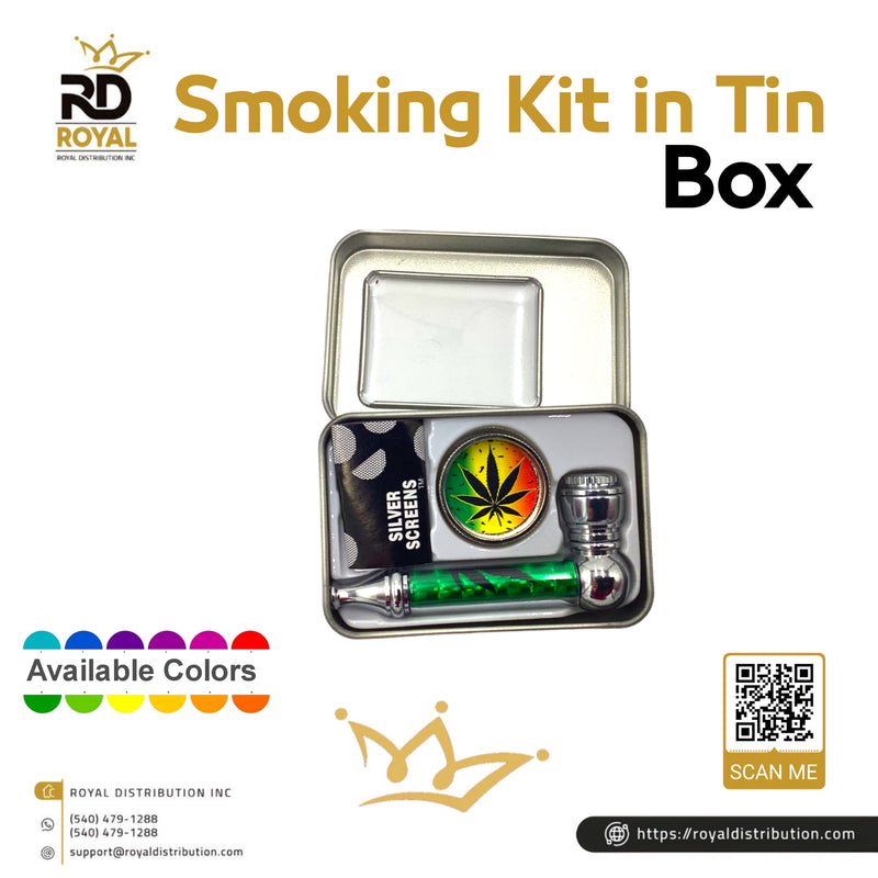 Smoking Kit in Tin Box