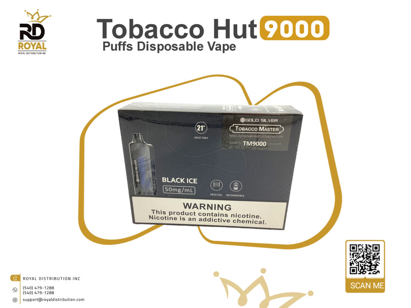 Tobacco Hut 9000 Puffs Disposable Vape