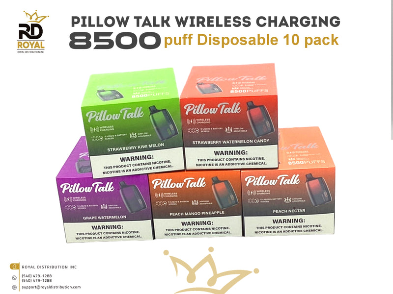 Pillow Talk Wireless Charging 8500 puff Disposable 10 pack