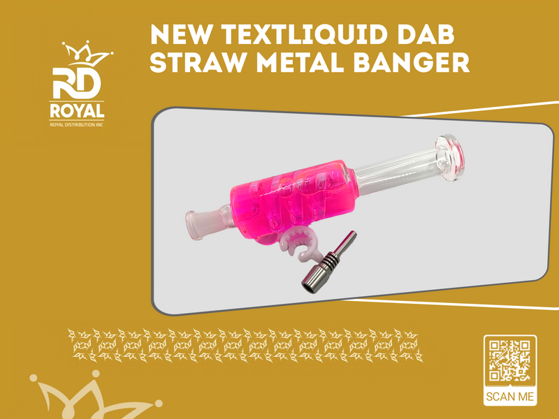 Liquid Dab Straw Metal Banger