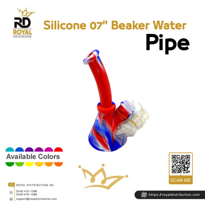 Silicone 07" Beaker Water Pipe