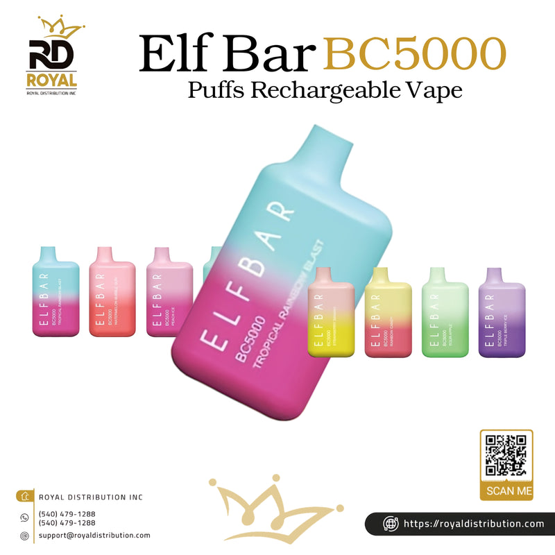 Elf Bar BC5000 Puffs Rechargeable Vape