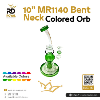 10" MR1140 Bent Neck Colored Orb