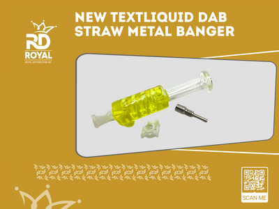 Liquid Dab Straw Metal Banger