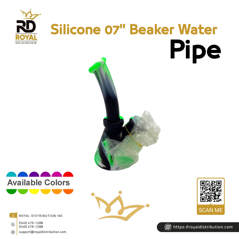 Silicone 07" Beaker Water Pipe