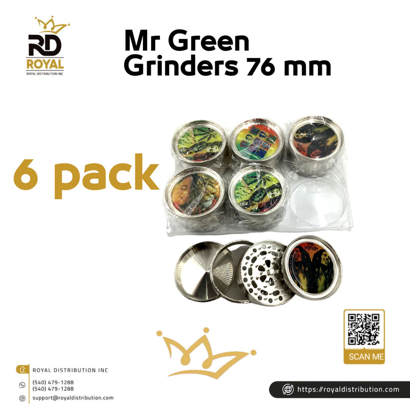 Mr Green Grinders 76 mm 6 pack