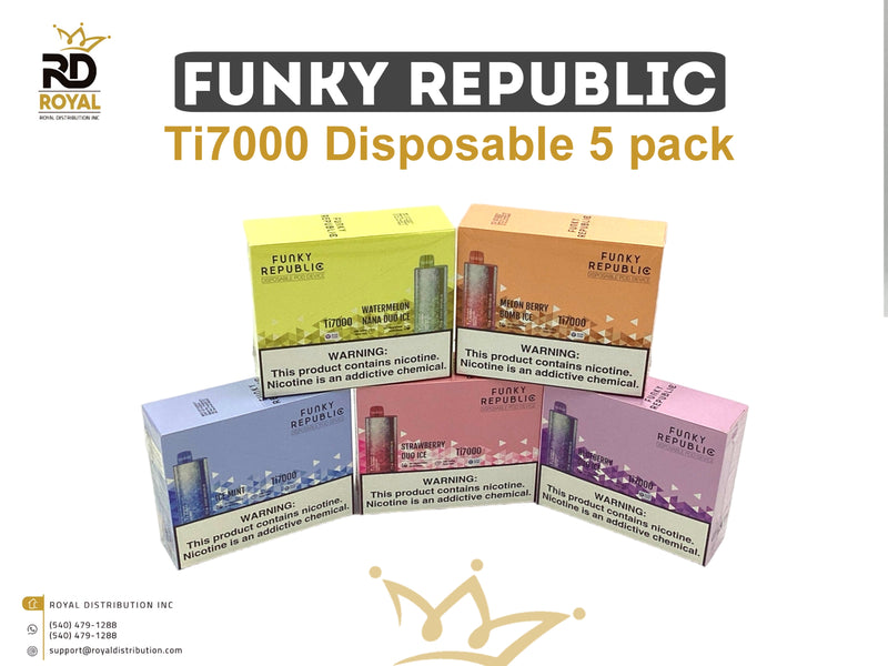 Funky Republic Ti7000 Disposable 5 pack