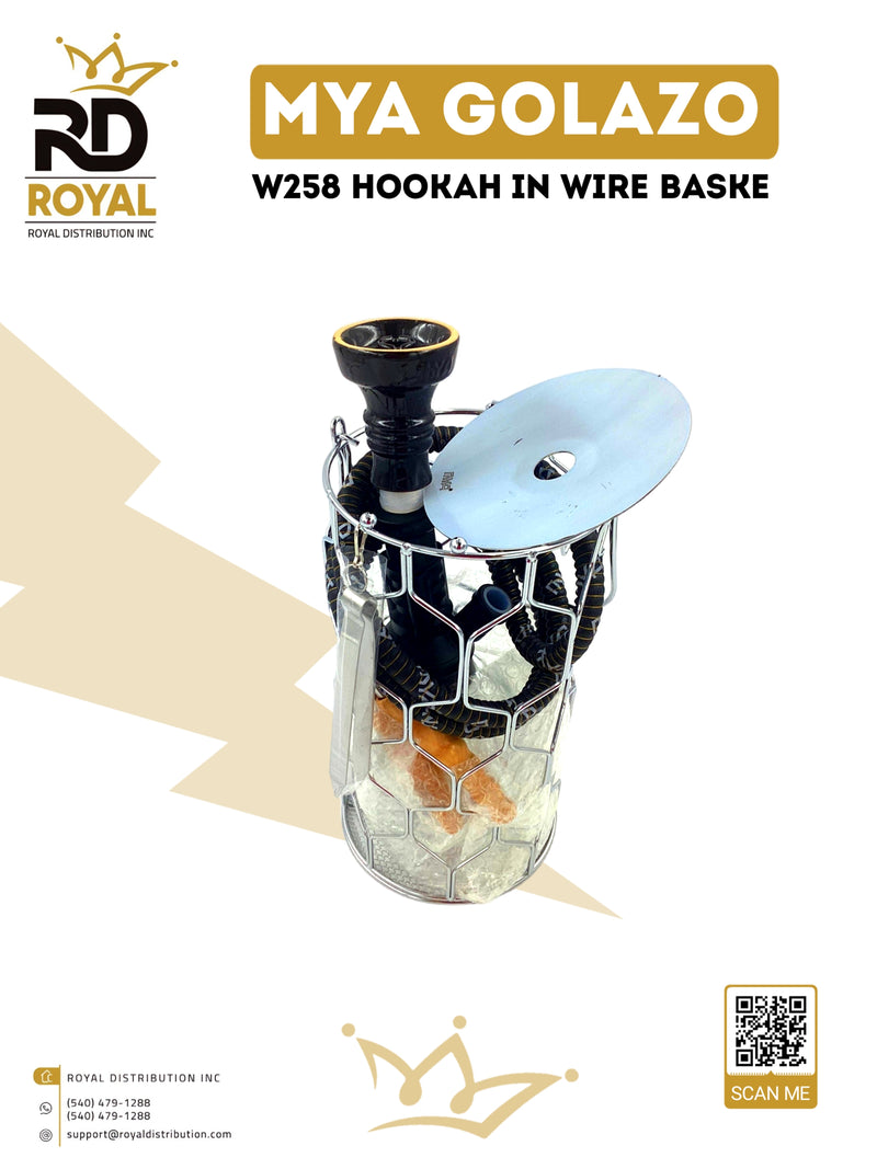 MYA Golazo W258 Hookah in Wire Basket