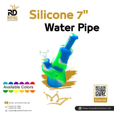Silicone 7" Water Pipe