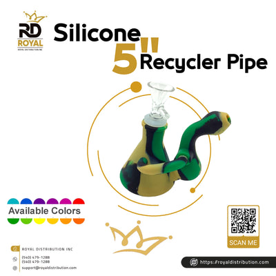 Silicone 5" Recycler Pipe