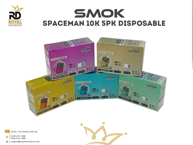 SMOK Spaceman 10K 5pk Disposable