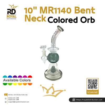 10" MR1140 Bent Neck Colored Orb