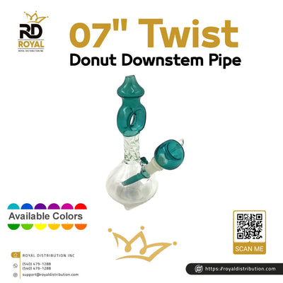 07" Twist Donut Downstem Pipe