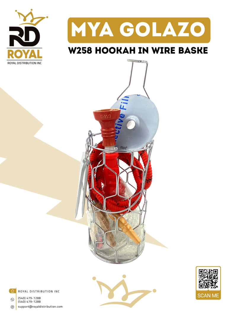 MYA Golazo W258 Hookah in Wire Basket