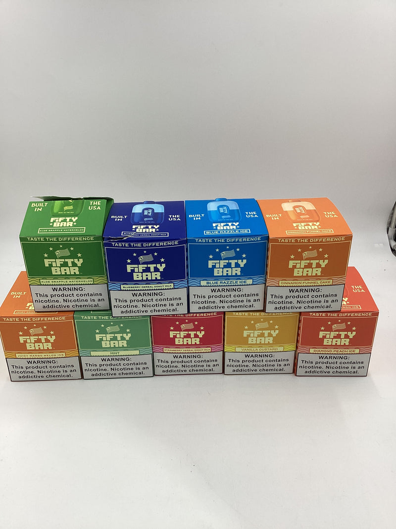 Fifty Bar 6500 Puff Disposable 10 pack