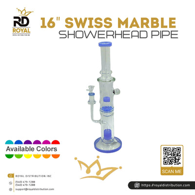 16" Swiss Marble Showerhead Pipe