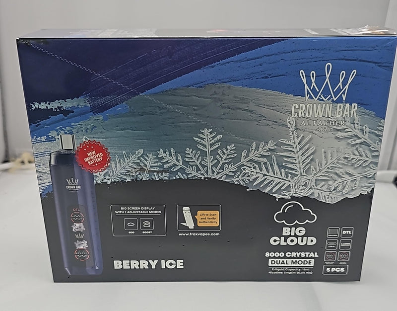 Crown Bar Alfakher hookah disposable 8k