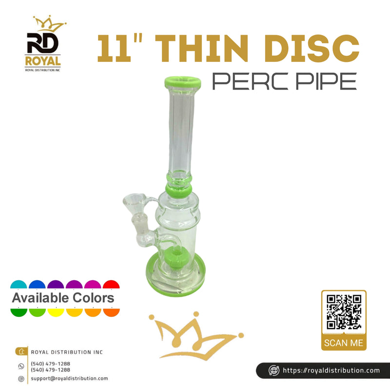 11" Thin Disc Perc Pipe