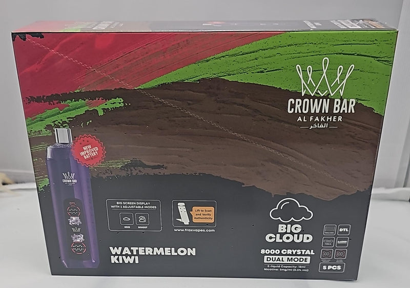 Crown Bar Alfakher hookah disposable 8k