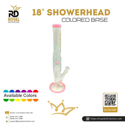 18" Showerhead Colored Base