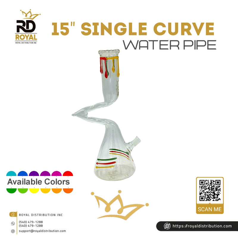 15" Single Curve Water Pipe