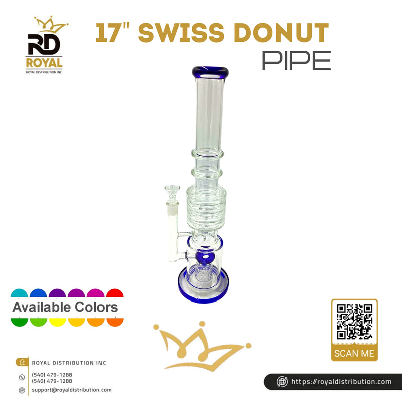 17" Swiss Donut Pipe