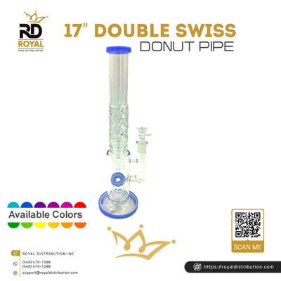 17" Double Swiss Donut Pipe