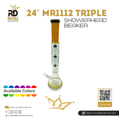 24" MR1112 Triple Showerhead Beaker