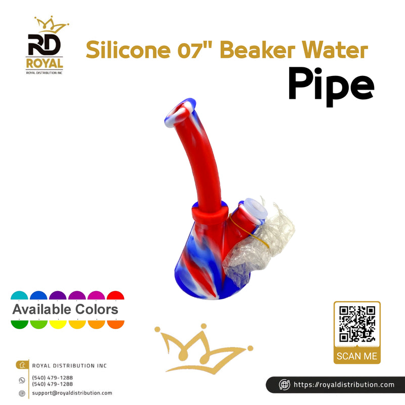 Silicone 07" Beaker Water Pipe