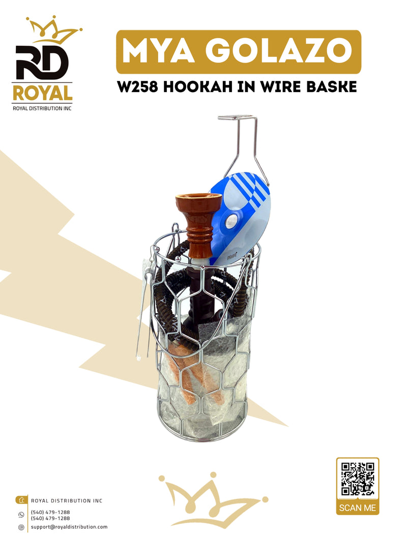 MYA Golazo W258 Hookah in Wire Basket