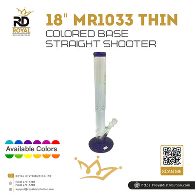 18" MR1033 Thin Colored Base Straight Shooter