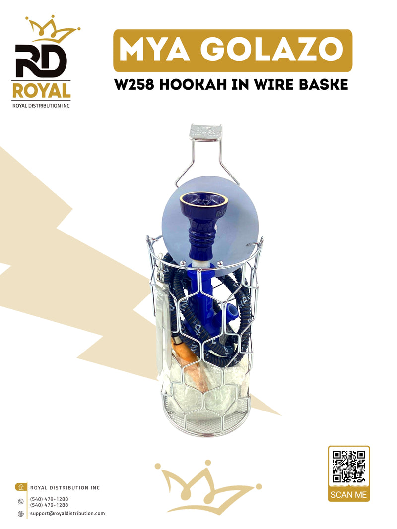 MYA Golazo W258 Hookah in Wire Basket