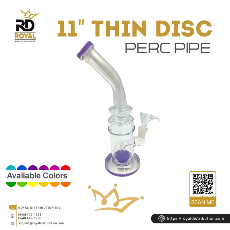 11" Thin Disc Perc Pipe