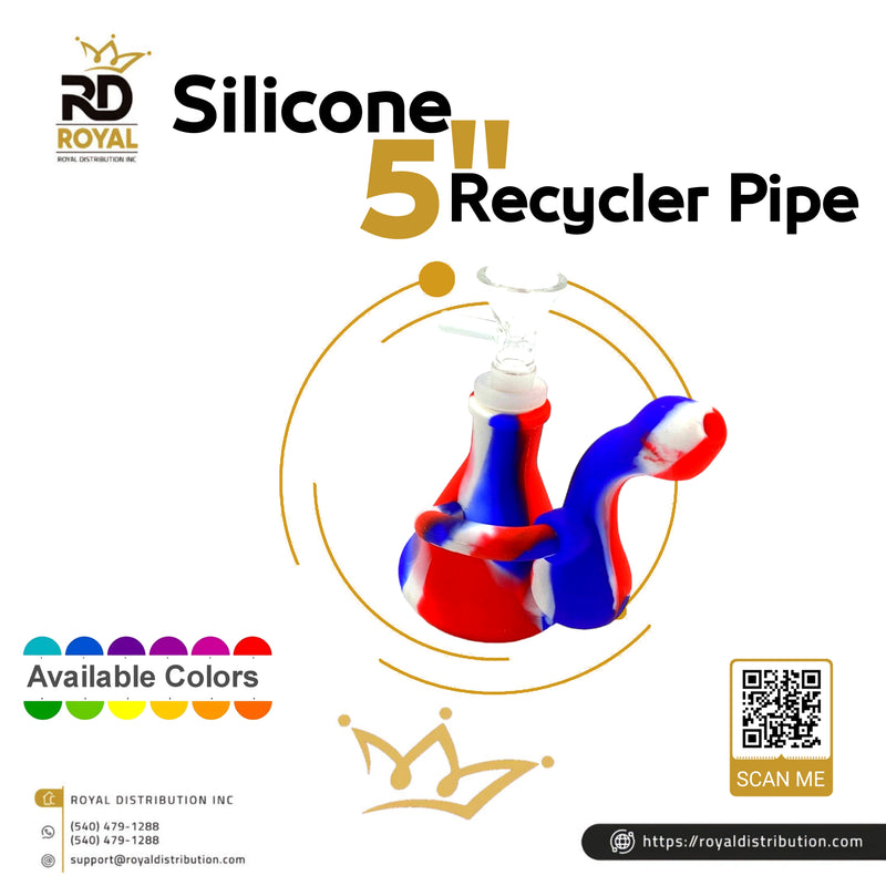 Silicone 5" Recycler Pipe