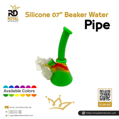 Silicone 07" Beaker Water Pipe