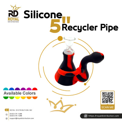 Silicone 5" Recycler Pipe