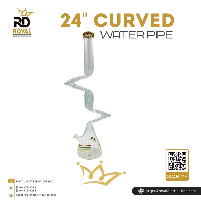 24" Curved Water Pipe