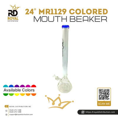 24" MR1129 Colored Mouth Beaker