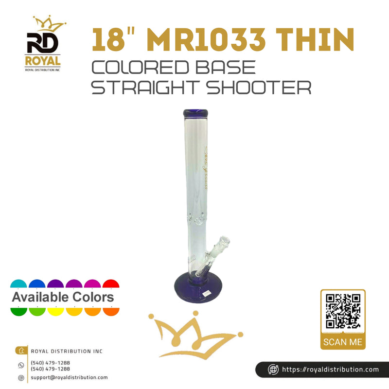 18" MR1033 Thin Colored Base Straight Shooter