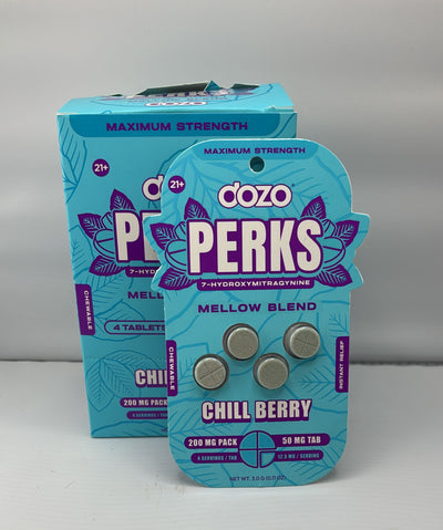 DOZO PERKS 7OHM PARTY BLEND PILLS AND DISPLAY/PACK 10/BOX