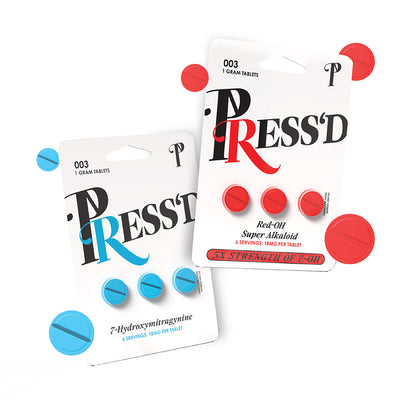 PRESS'D Kratom Blister Pack 3 Tablets