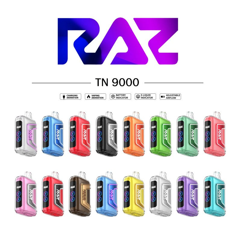 raz blue raz gush flavor Light Blue Raz Vape Flavor RAZ Vape TN9000 Disposable Blue Raz Gush RAZ LTX  25000 GUSH EDITION main image 0