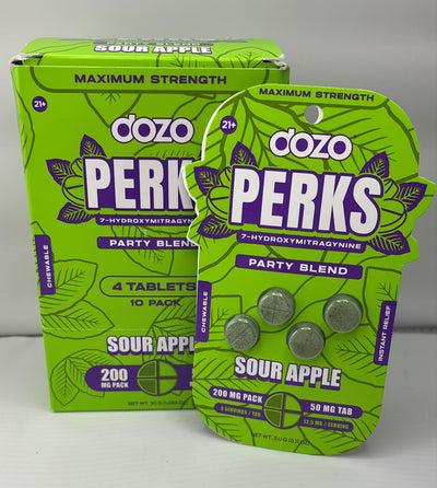 DOZO PERKS 7OHM PARTY BLEND PILLS AND DISPLAY/PACK 10/BOX