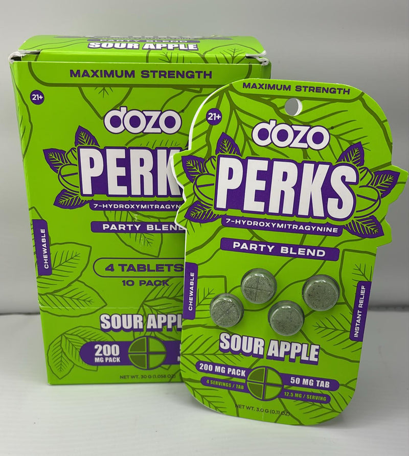DOZO PERKS 7OHM PARTY BLEND PILLS AND DISPLAY/PACK 10/BOX