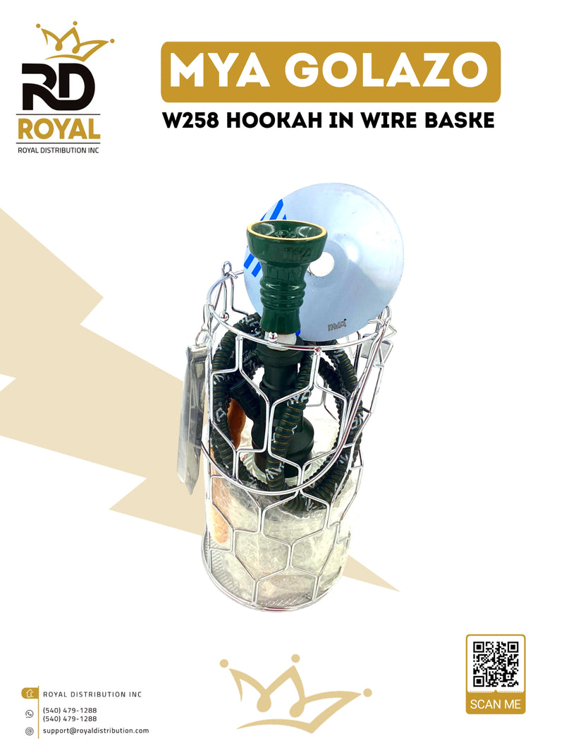 MYA Golazo W258 Hookah in Wire Basket