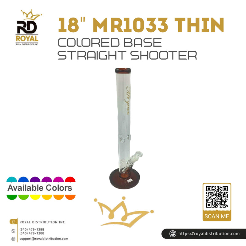 18" MR1033 Thin Colored Base Straight Shooter