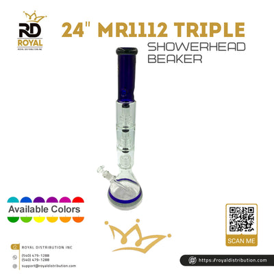 24" MR1112 Triple Showerhead Beaker