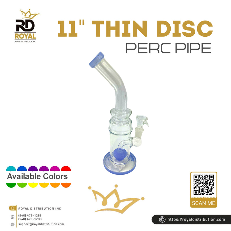 11" Thin Disc Perc Pipe